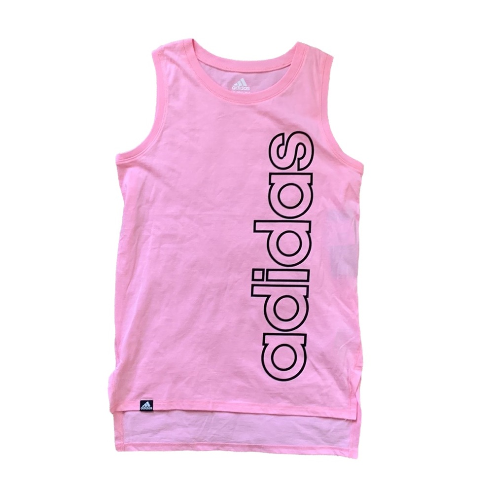 Adidas Girls Crewneck Tank Top in Pink